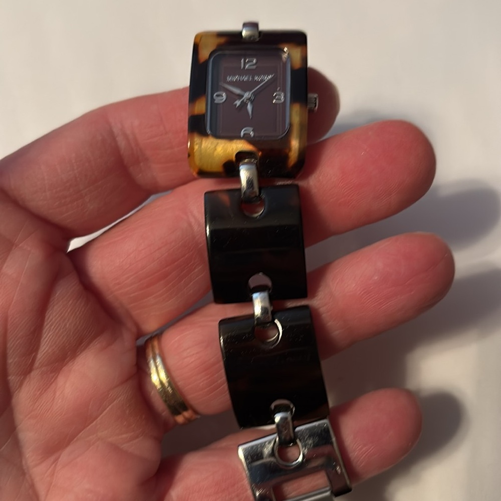Michael Kors Tortoise Shell Watch, 7” - Picture 7 of 7